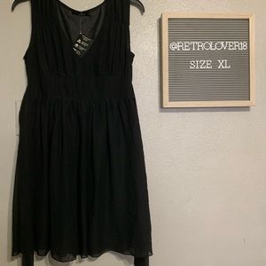 Black Empire Waist Dress